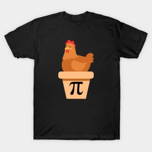 Chicken Pot Pi Funny Math Teacher Mathematics Student Gift T-Shirt